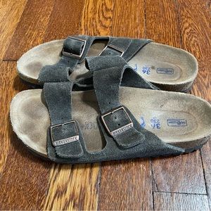 Arizona Birkenstocks Mocha Suede